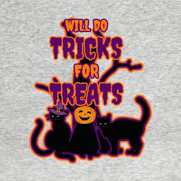 Spooky Cats Will do Tricks for Treats by Designs_by_KC